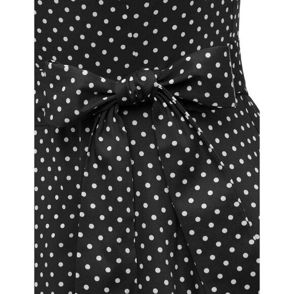 Women's Vintage 1950s Cocktail Dress Retro Rockabilly Prom A-Line Flared - Picture 5 of 7